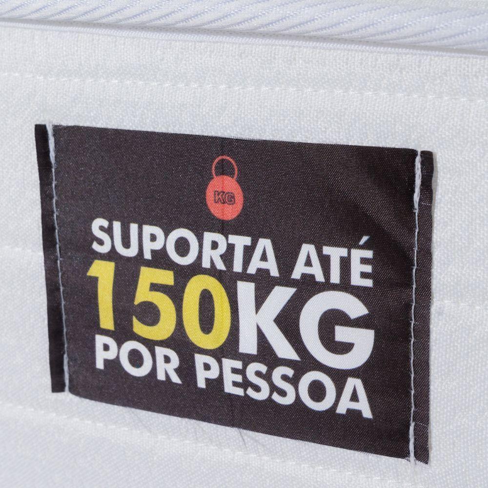 Cama Box Solteiro Hellen Mustang Espuma D45 Pillow Top Branco - 3