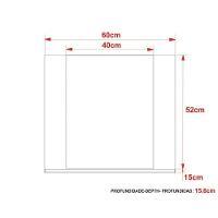 Conjunto De Banheiro Balcão C- Rodizios Bn3603 S- Cuba 80cm E Armário C- Espelho Bn3610 Amêndoa - Tecno Mobili - 9