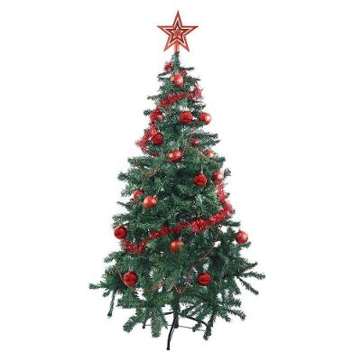 Árvore De Natal Luxo Base De Ferro 380 Galhos 1,50m Altura