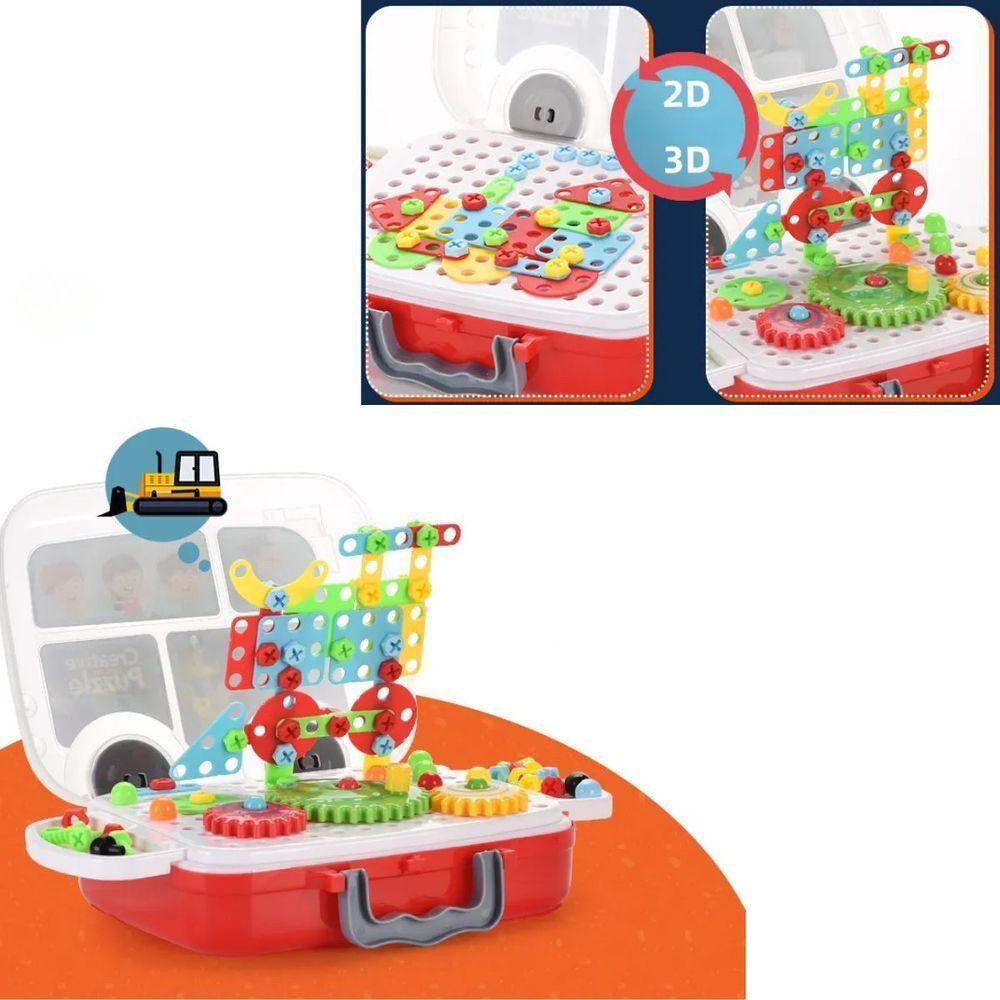 Kit Ferramenta Infantil Monta E Desmonta Diversão E Aprendizado - 8