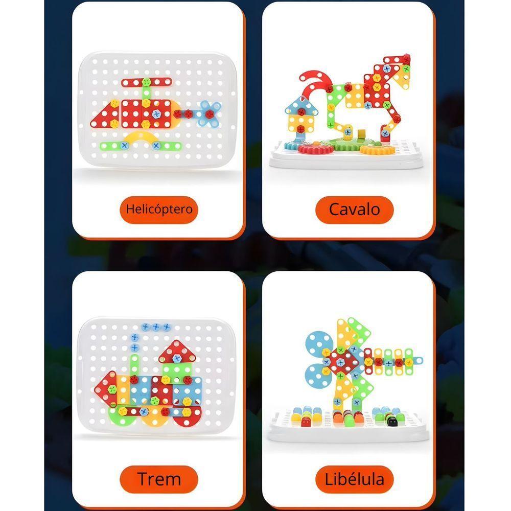 Kit Ferramenta Infantil Monta E Desmonta Diversão E Aprendizado - 9