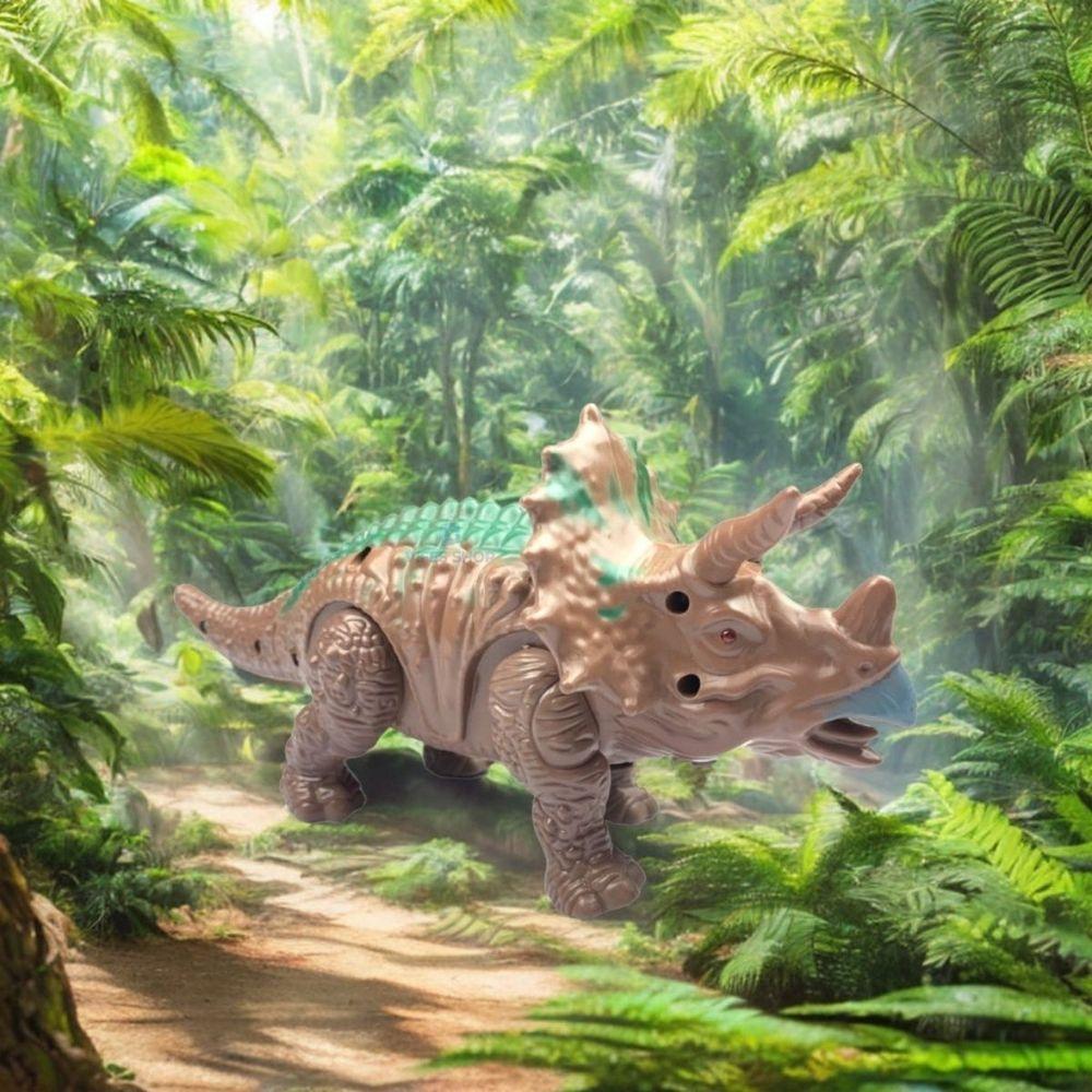 Dinossauro Triceratops Com Som, Luz E Movimento Realismo E Diversão - 5