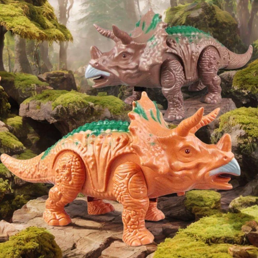 Dinossauro Triceratops Com Som, Luz E Movimento Realismo E Diversão - 6