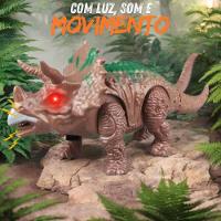 Dinossauro Triceratops Com Som, Luz E Movimento Realismo E Diversão - 2