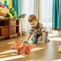 Dinossauro Triceratops Com Som, Luz E Movimento Realismo E Diversão