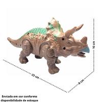 Dinossauro Triceratops Com Som, Luz E Movimento Realismo E Diversão - 7