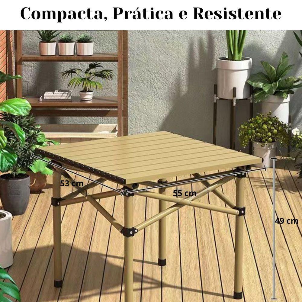 Mesa Dobrável Portátil Para Camping Prática E Resistente - 7