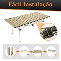 Mesa Dobrável Portátil Para Camping Prática E Resistente - 2