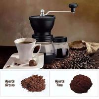 Moedor De Café Manual Com Ajuste Qualidade E Praticidade Marrom - 5
