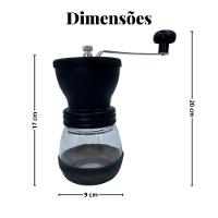 Moedor De Café Manual Com Ajuste Qualidade E Praticidade Marrom - 7