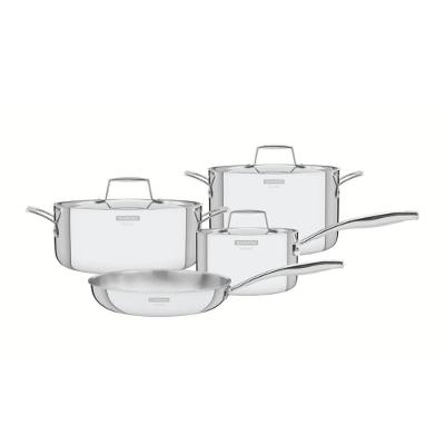 Jogo De Panelas Grano 4 Peças Em Aço Inox Com Corpo Triplo Tramontina 65140/000