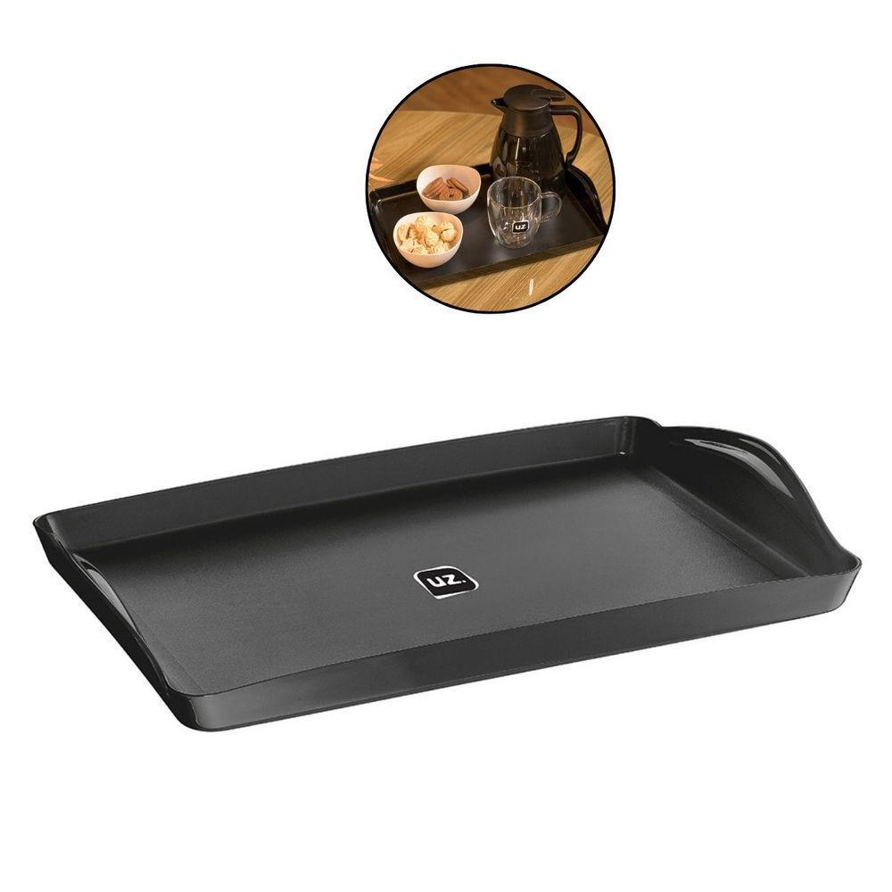Bandeja Café Multiuso Servir Bebidas Cantinho Café Uz Preto - 8