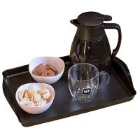 Bandeja Café Multiuso Servir Bebidas Cantinho Café Uz Preto - 5