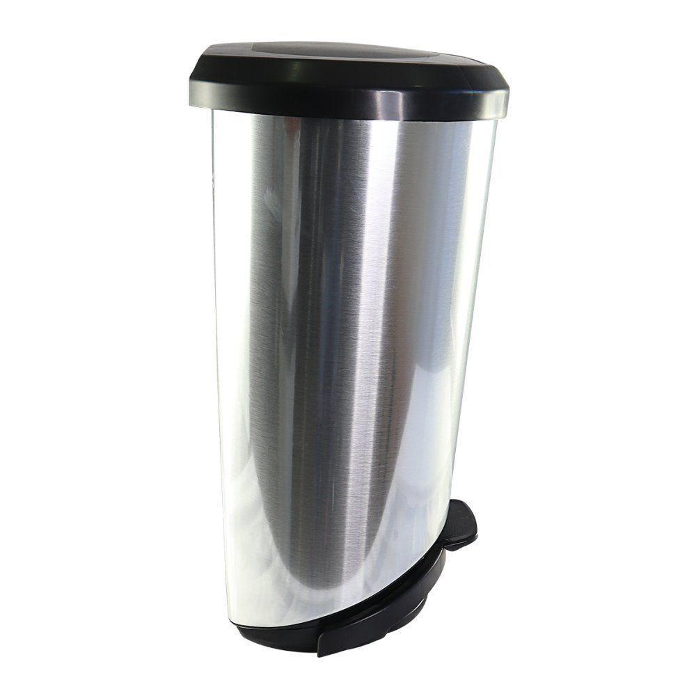 Lixeira Com Pedal Label Prata 20 Litros - 6