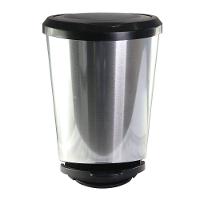 Lixeira Com Pedal Label Prata 20 Litros - 1