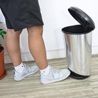 Lixeira Com Pedal Label Prata 20 Litros - 2