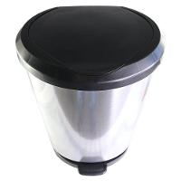 Lixeira Com Pedal Label Prata 20 Litros - 5