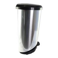 Lixeira Com Pedal Label Prata 20 Litros - 6