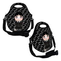 Kit Mochila Escolar Infantil Rodinhas Lancheira Estojo Isoprene Menina Addams - 3