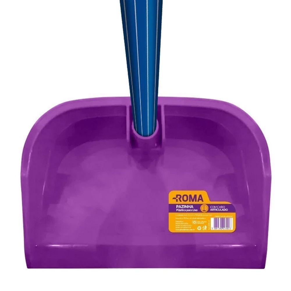 Pá Plástica Para Lixo Com Cabo Roma - 2