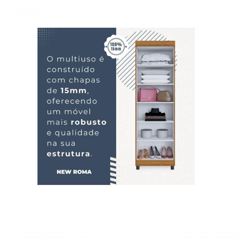 Multiuso New Roma 2 Portas Com Chave Benetil Móveis Cinamomo - 5