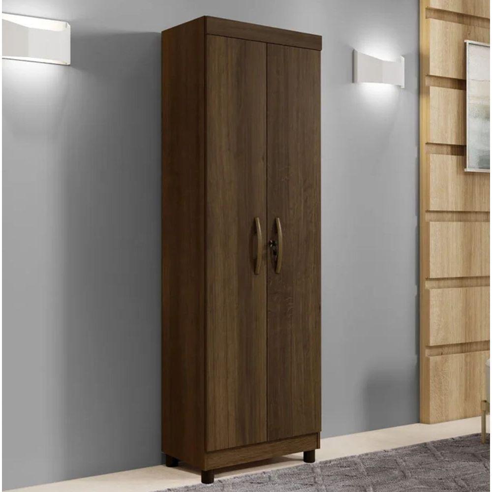 Multiuso New Roma 2 Portas Com Chave Benetil Móveis Imbuia - 1
