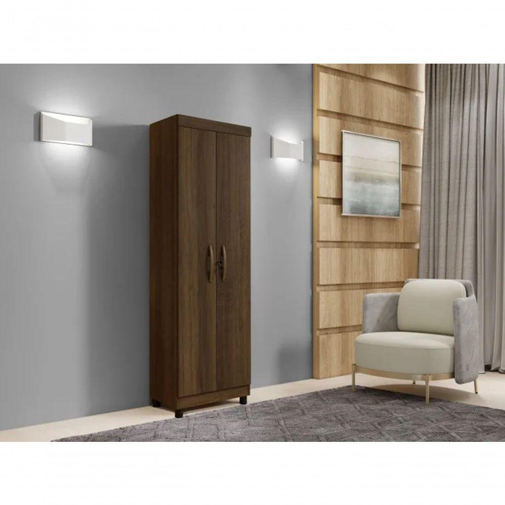 Multiuso New Roma 2 Portas Com Chave Benetil Móveis Imbuia - 4