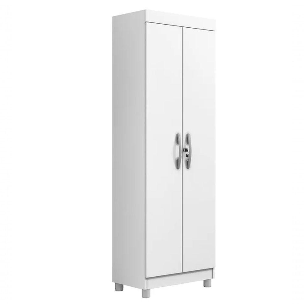 Multiuso New Roma 2 Portas Com Chave Benetil Móveis Branco - 2