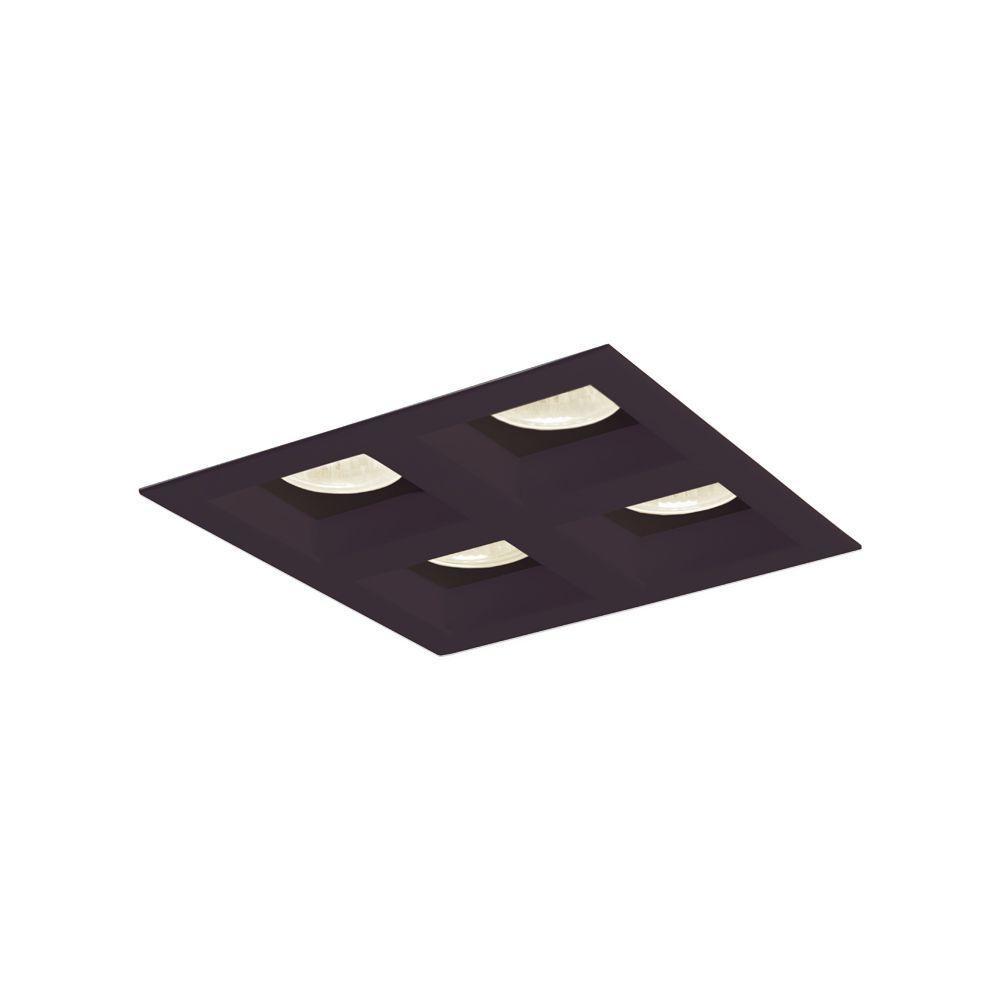 Spot De Embutir Newline Flat Para 4 Lâmpadas Par 20 E27 Bivolt Preto - 3