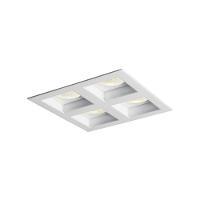 Spot De Embutir Newline Flat Para 4 Lâmpadas Par 20 E27 Bivolt Preto - 1