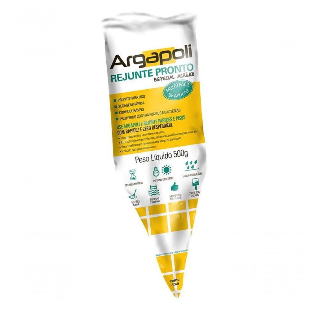 Rejunte Acrílico Pronto (0,5kg) - Cores - Grafite Grafite - 2