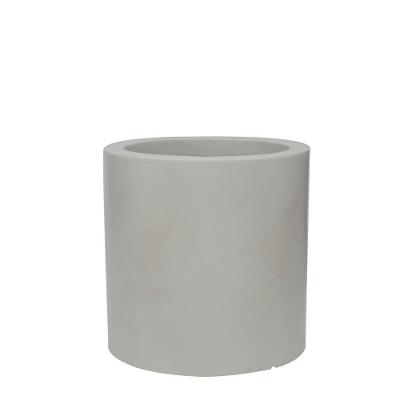Vaso Cilindro Brilho 50x50cm Antique Branco