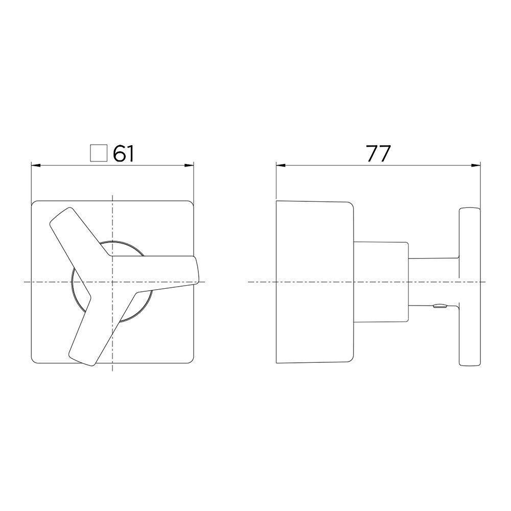 Acabamento Para Registro Docol City 877530 Para Base Deca 1-2, 3-4 E 1 Cobre Polido - 3