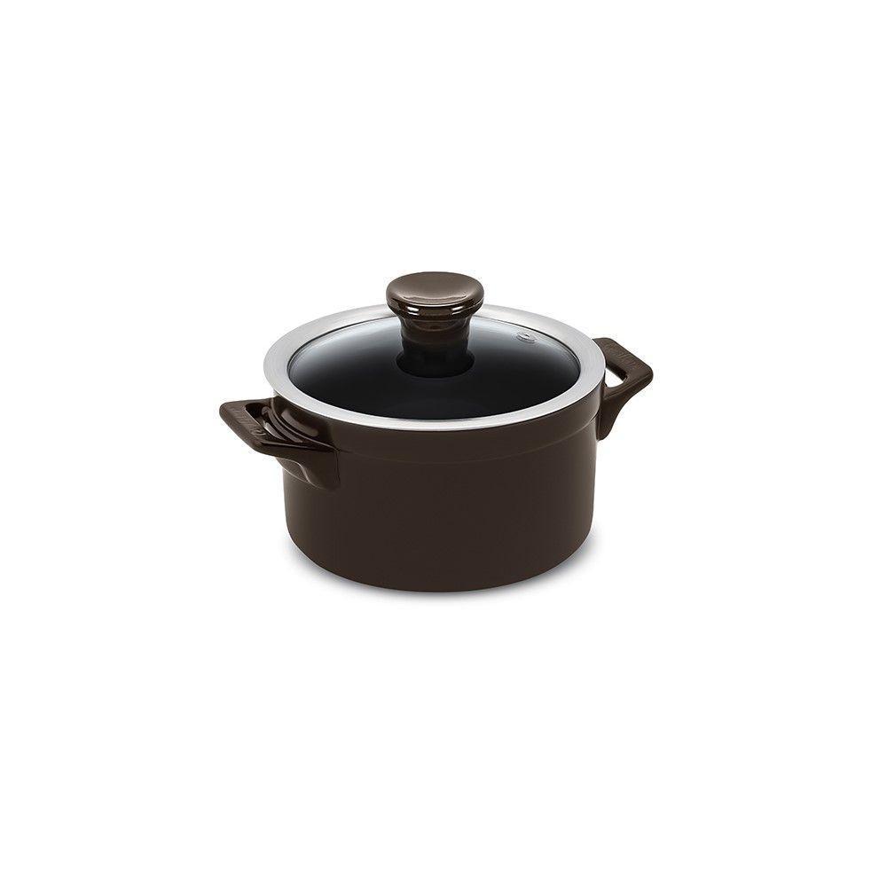 Jogo De Panelas De Cerâmica Clear 5 Peças Chocolate Ceraflame - 5