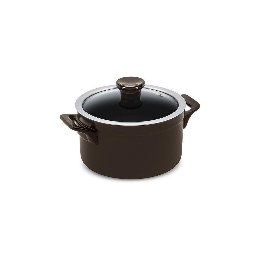 Jogo De Panelas De Cerâmica Clear 5 Peças Chocolate Ceraflame - 6