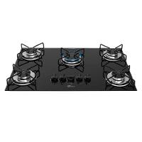 Cooktop 5 Bocas Fit Line Fischer Preto Bivolt - 1