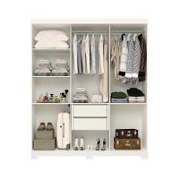 Guarda Roupa Casal Canadá Com Espelho 6 Portas 100% Mdf Linhamobília Branco - 7