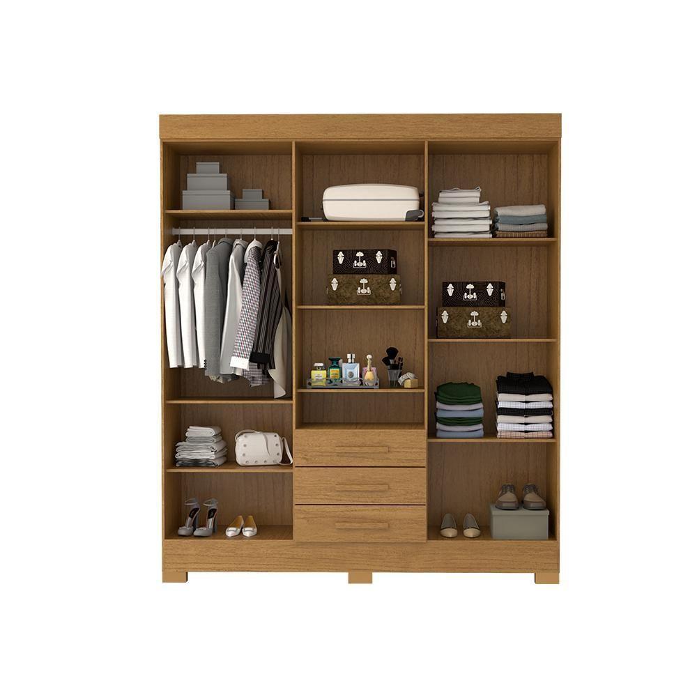 Guarda Roupa Casal Bolívia Com Espelho 6 Portas 100% Mdf Linhamobília Cinamomo - 6