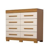 Cômoda Índia 08 Gavetas 100% Mdf Linhamobília Cinamomo Off White - 2