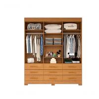 Guarda Roupa Casal Bolívia Com Espelho 6 Portas 9 Gavetas 100% Mdf Linhamobília Cinamomo - 5