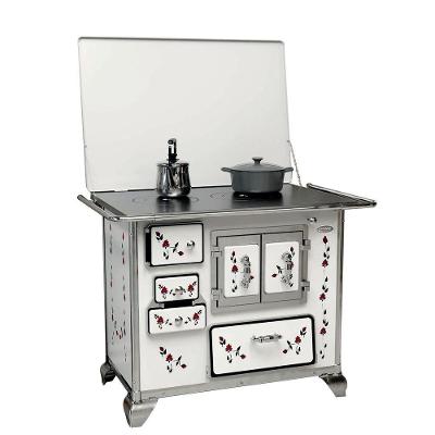 Fogão A Lenha Gabinete N2 Ferro Fundido Direito Porta Dupla Floreio