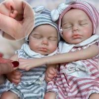 Bebê Reborn Menina Toda De Silicone Sólido Artesanal Olhos Fechados Cabelo Implantado Fio A Fio - 5