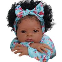 Bebê Reborn Menina Olhos Abertos Cabelo Implantado Artesanal Corpo De Pano Macio - 1