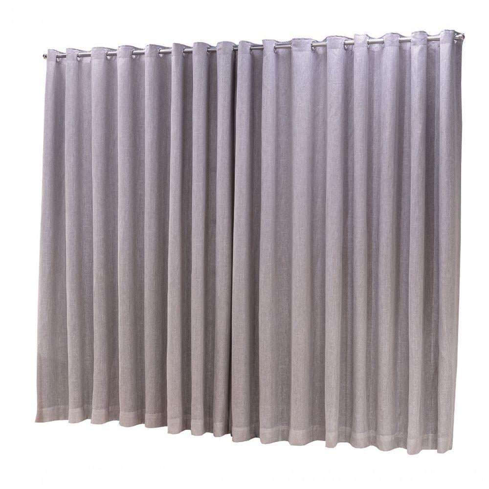 Cortina Microfibra Com Linho 6,00x2,80 Para Trilho Suíço - 3