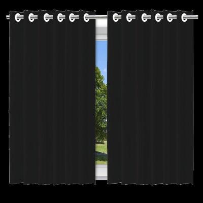 Cortina Blackout Preto Com Ilhos - 280x220cm