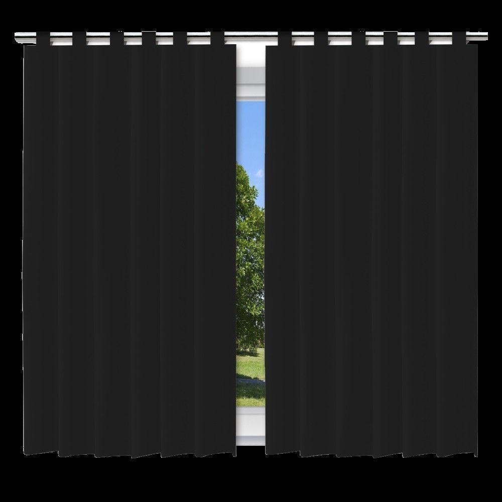 Cortina Blackout Preto - 280x220cm - C- Alça P- Varão - 1