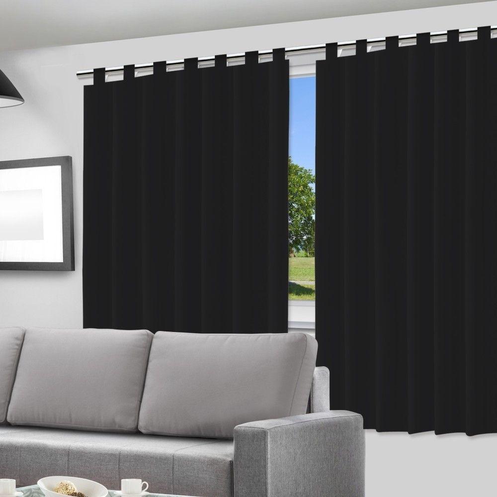 Cortina Blackout Preto - 280x220cm - C- Alça P- Varão - 2