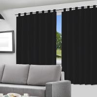 Cortina Blackout Preto - 280x220cm - C- Alça P- Varão - 2
