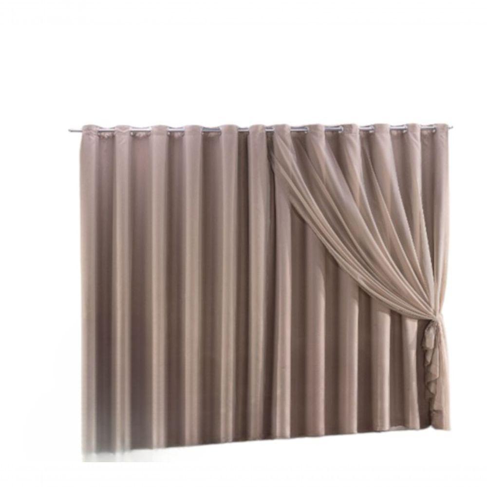 Cortina Blackout Com Voil 5,00x2,30 Para Trilho Duplo - 2