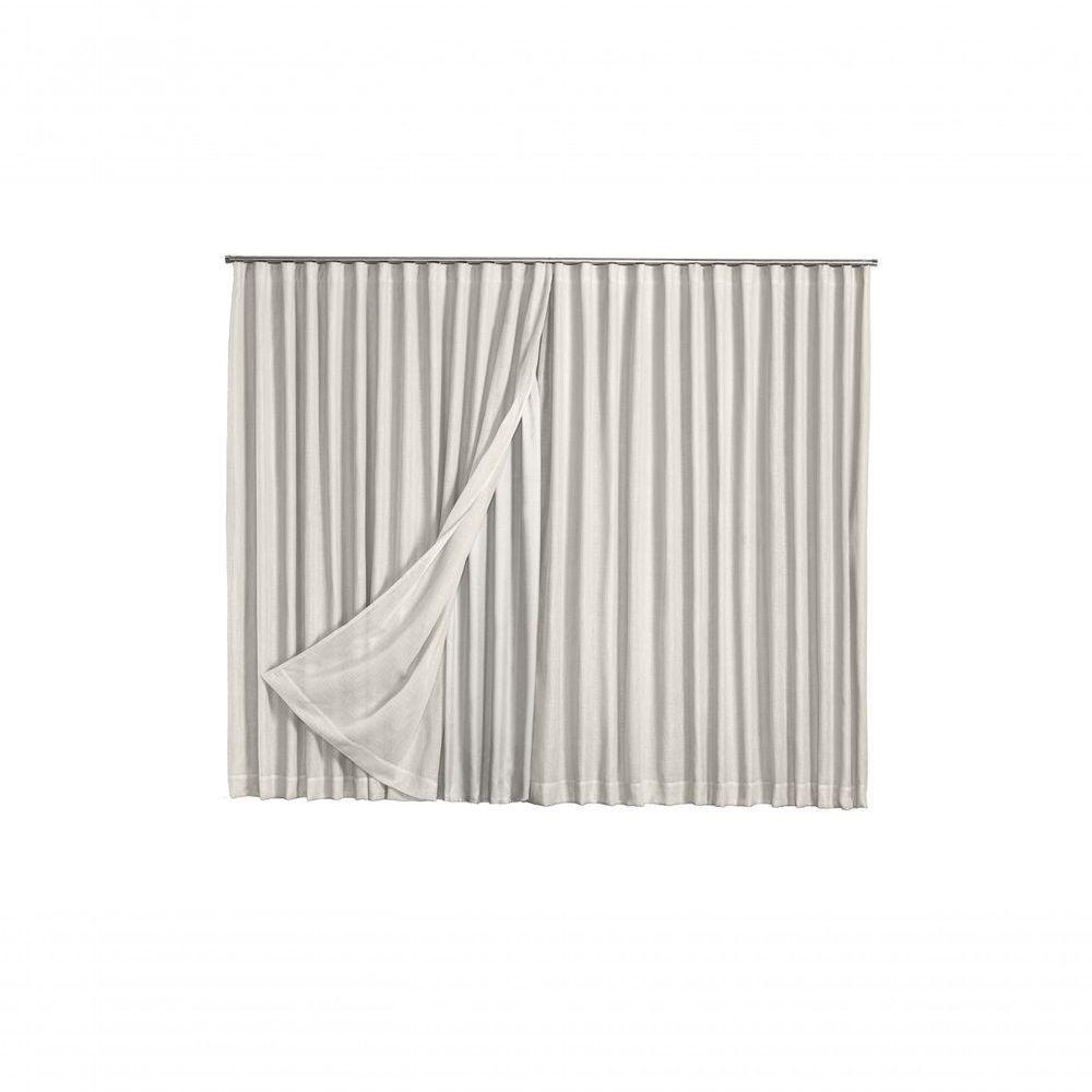 Cortina Microfibra Com Linho 2,80x1,80 Para Trilho Suíço - 1